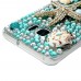 Samsung Galaxy Note 5 - Luxury Handmade Bling Bling 3D Rhinestone Crystal Protective Hard Clear Phone Cover Case - Golden Anchors